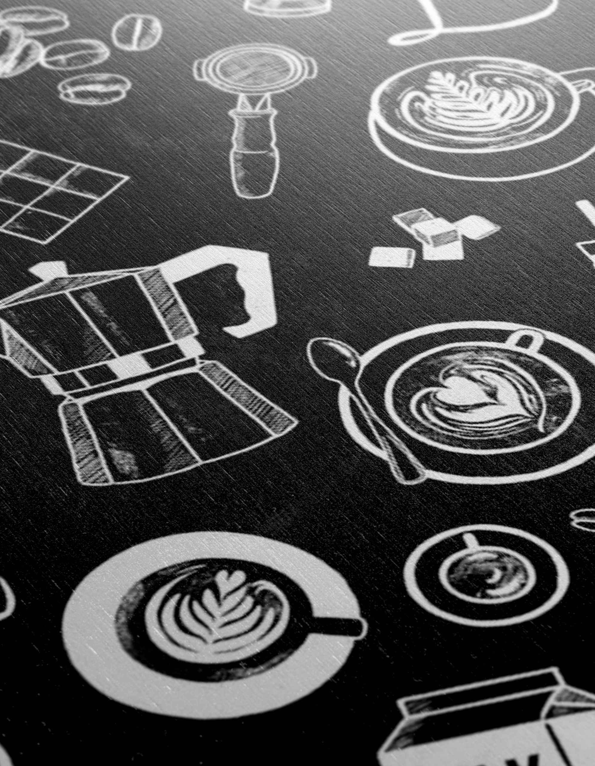 Chalkboard Coffee Art Composition - Image 12