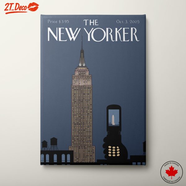 New Yorker Cover Art Featuring Empire State Building