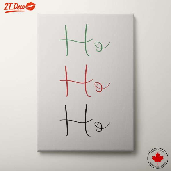 Festive Ho Ho Ho Holiday Art