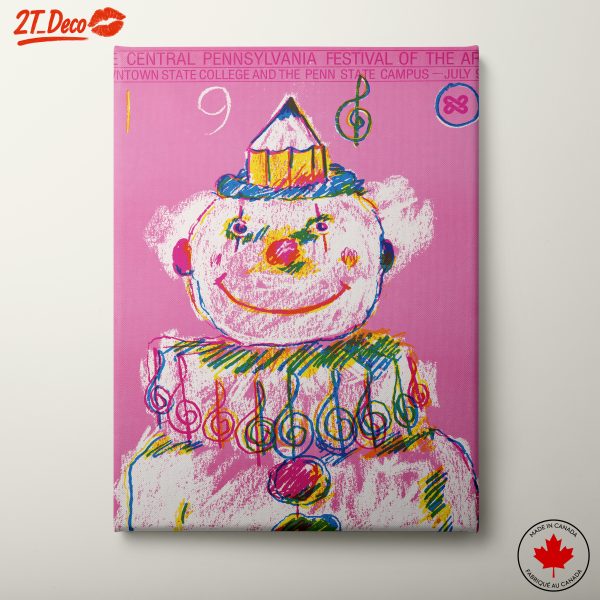 Colorful Clown Character Art for Playful Spaces
