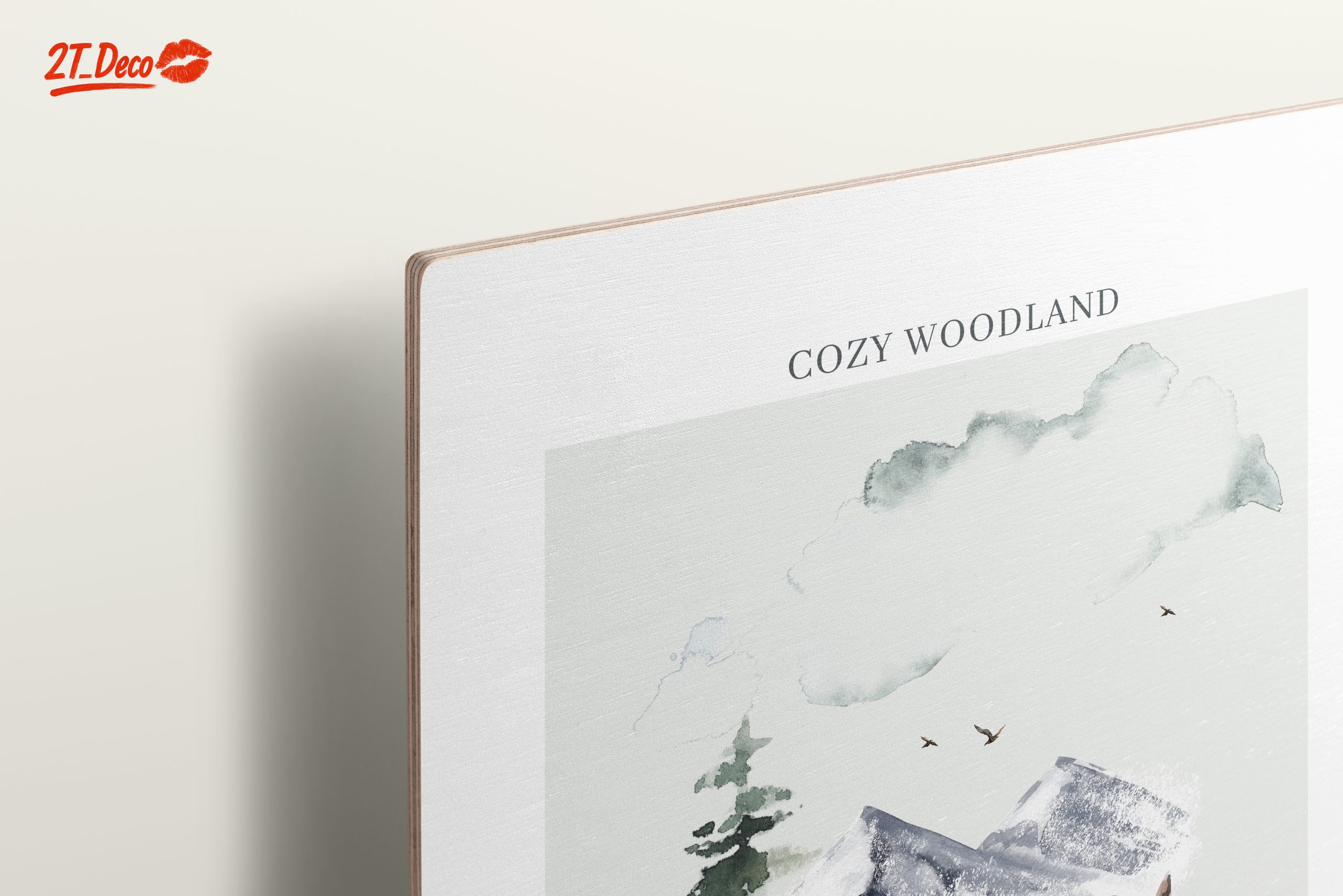 Cozy Woodland Scene with Deer - Image 15