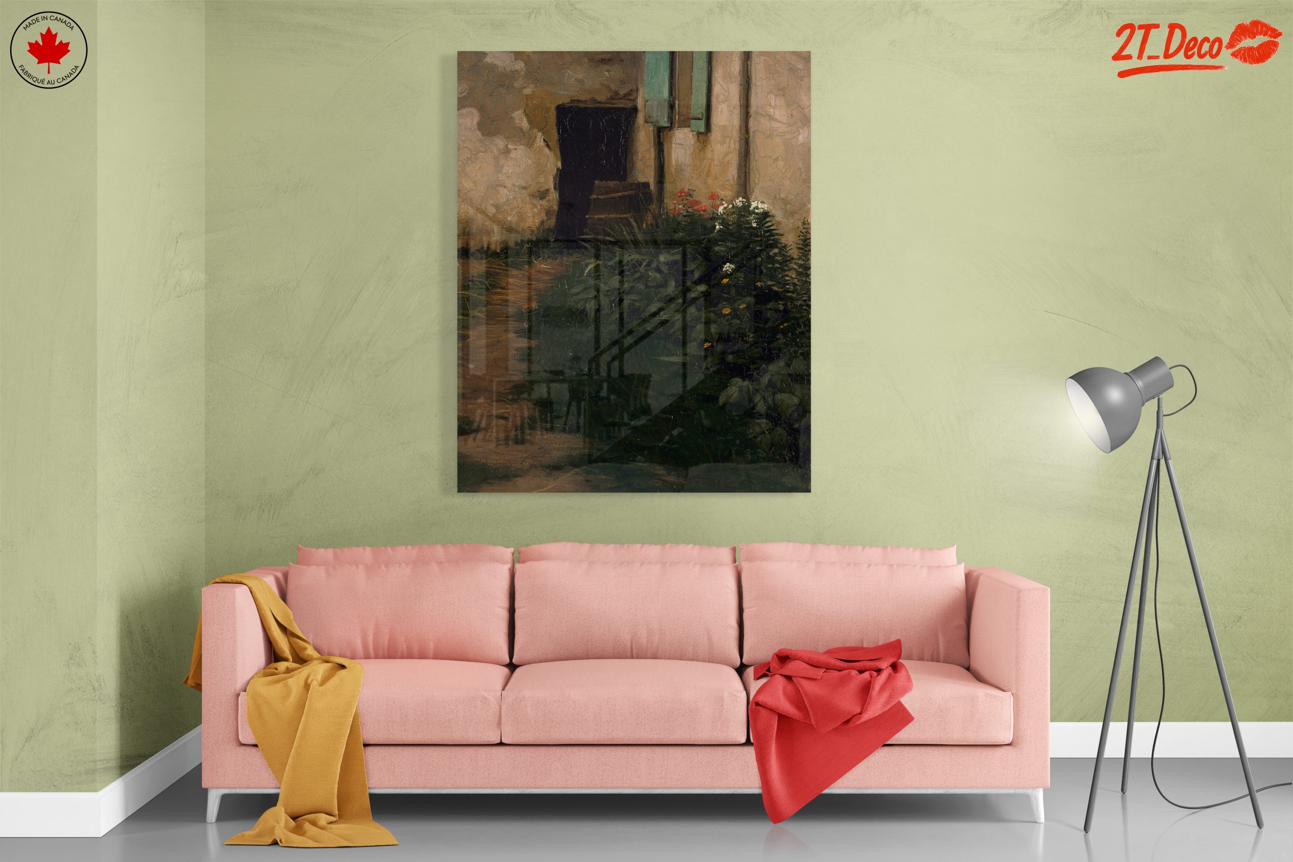 Tranquil Garden Path Landscape Art - Image 7