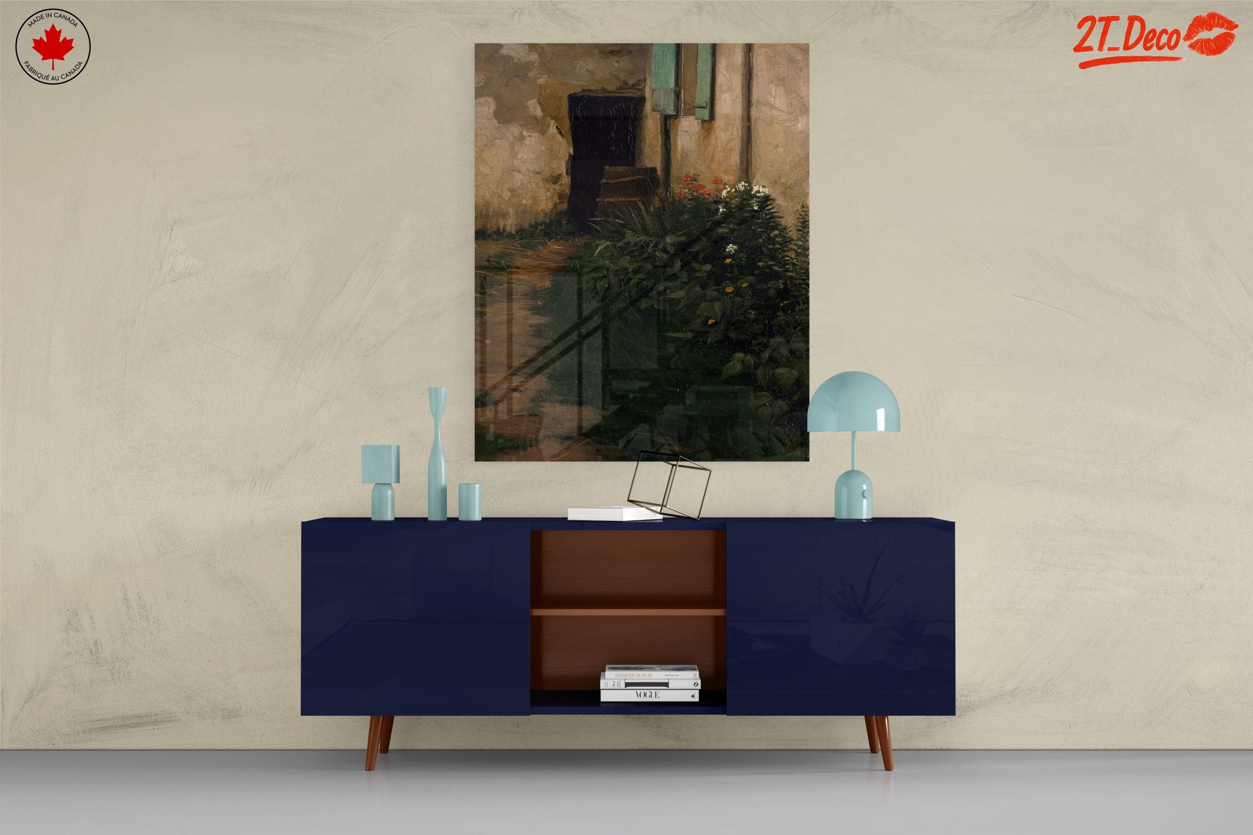 Tranquil Garden Path Landscape Art - Image 8
