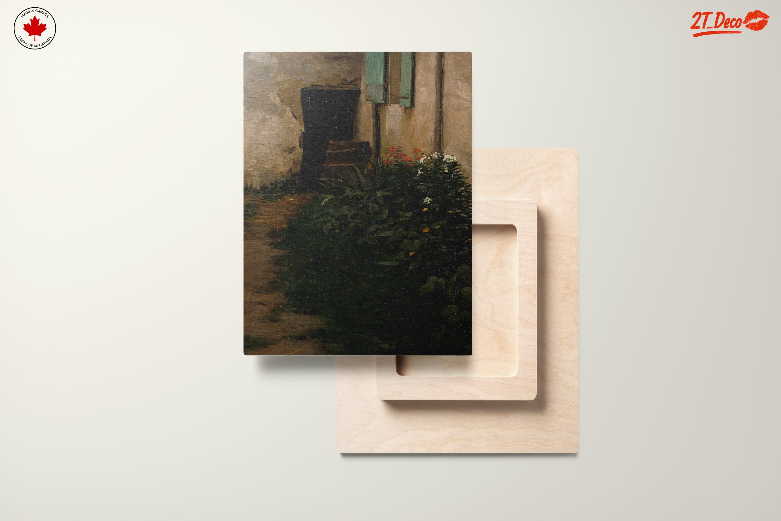Tranquil Garden Path Landscape Art - Image 11