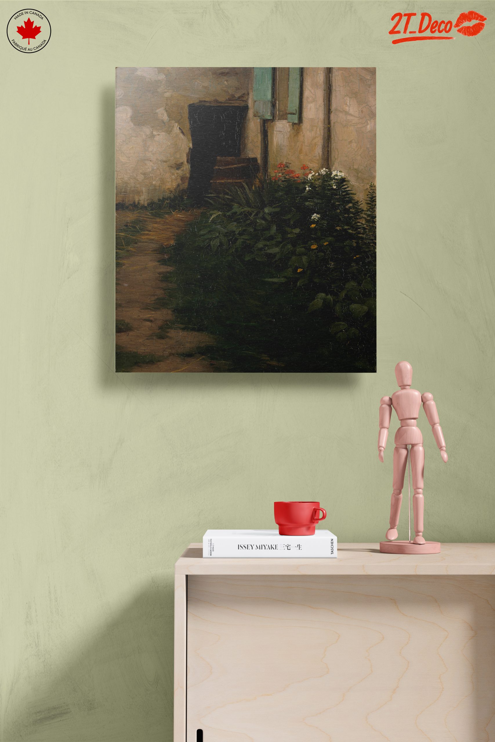 Tranquil Garden Path Landscape Art - Image 14