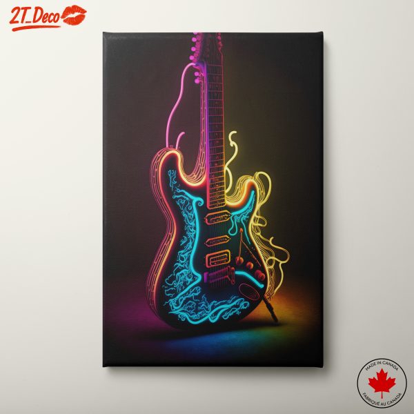 Vibrant Electric Guitar Artwork 2