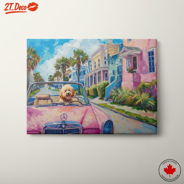 Colorful Dog in Convertible Artwork