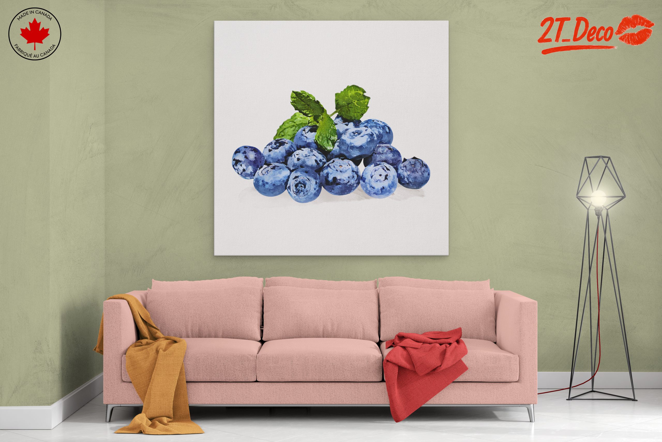 Blueberry Still Life Illustration - Image 2