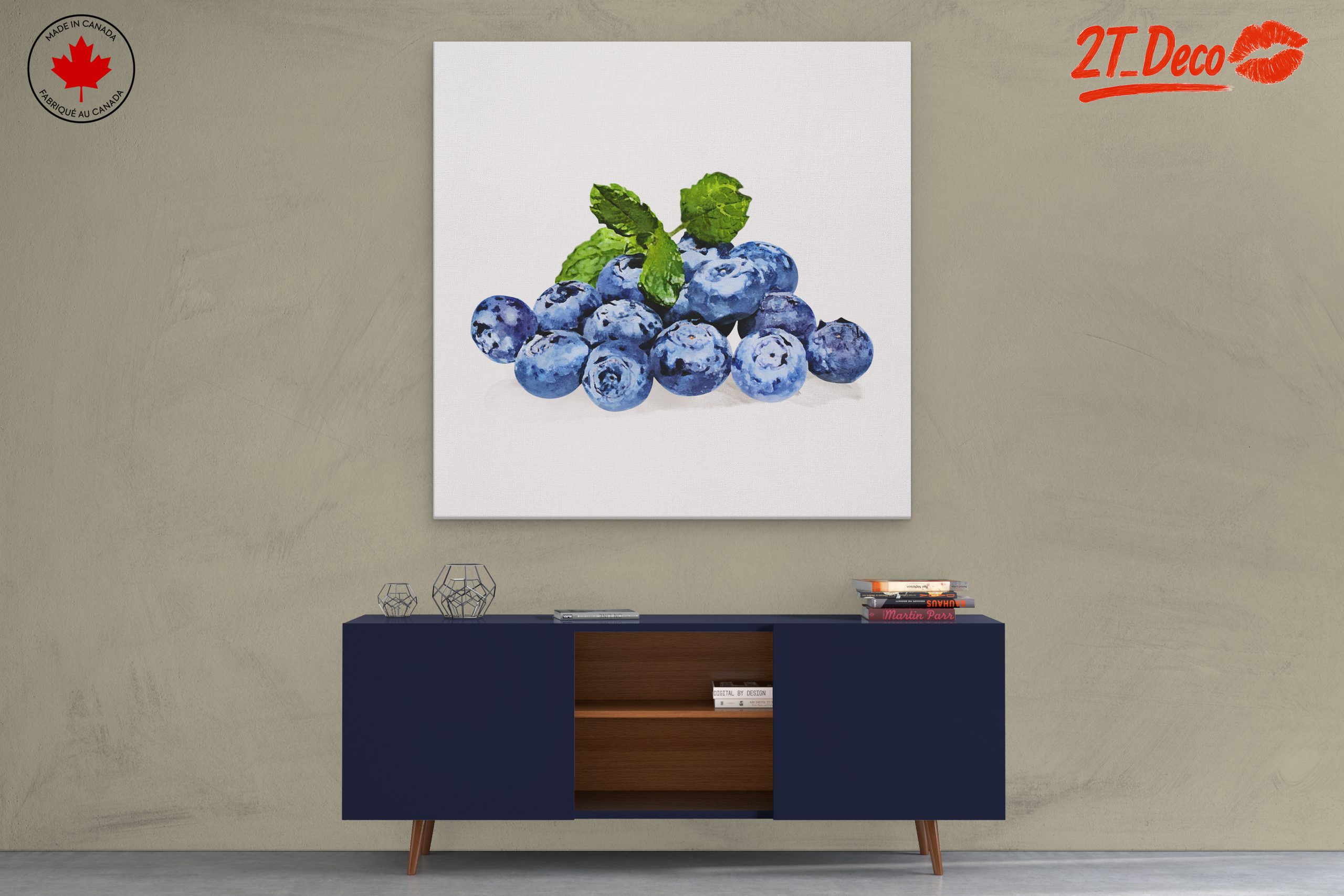 Blueberry Still Life Illustration - Image 3
