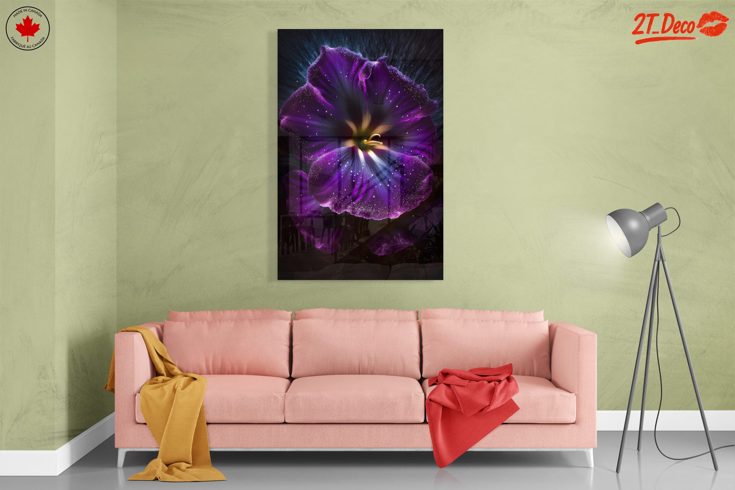 Vibrant Floral Arrangement with Deep Purple Petals - Image 7