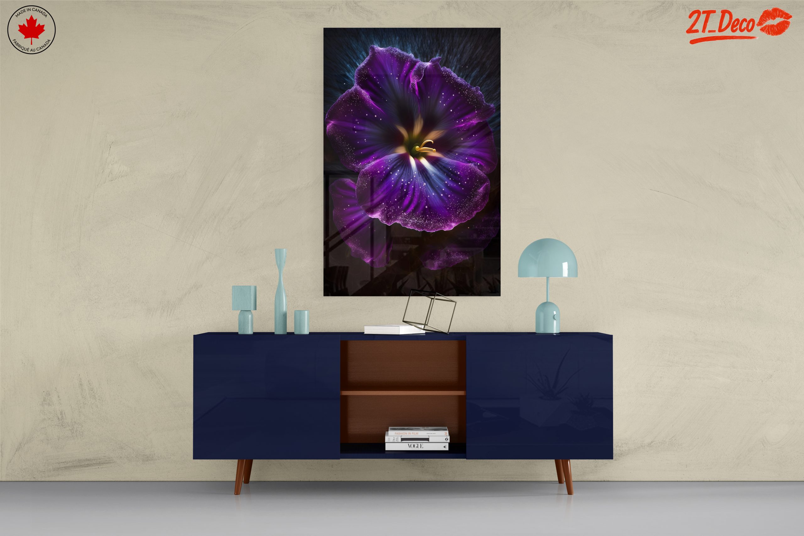 Vibrant Floral Arrangement with Deep Purple Petals - Image 8