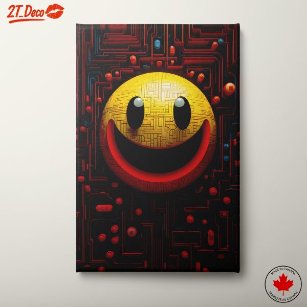Vibrant Smiley Face Pop Art