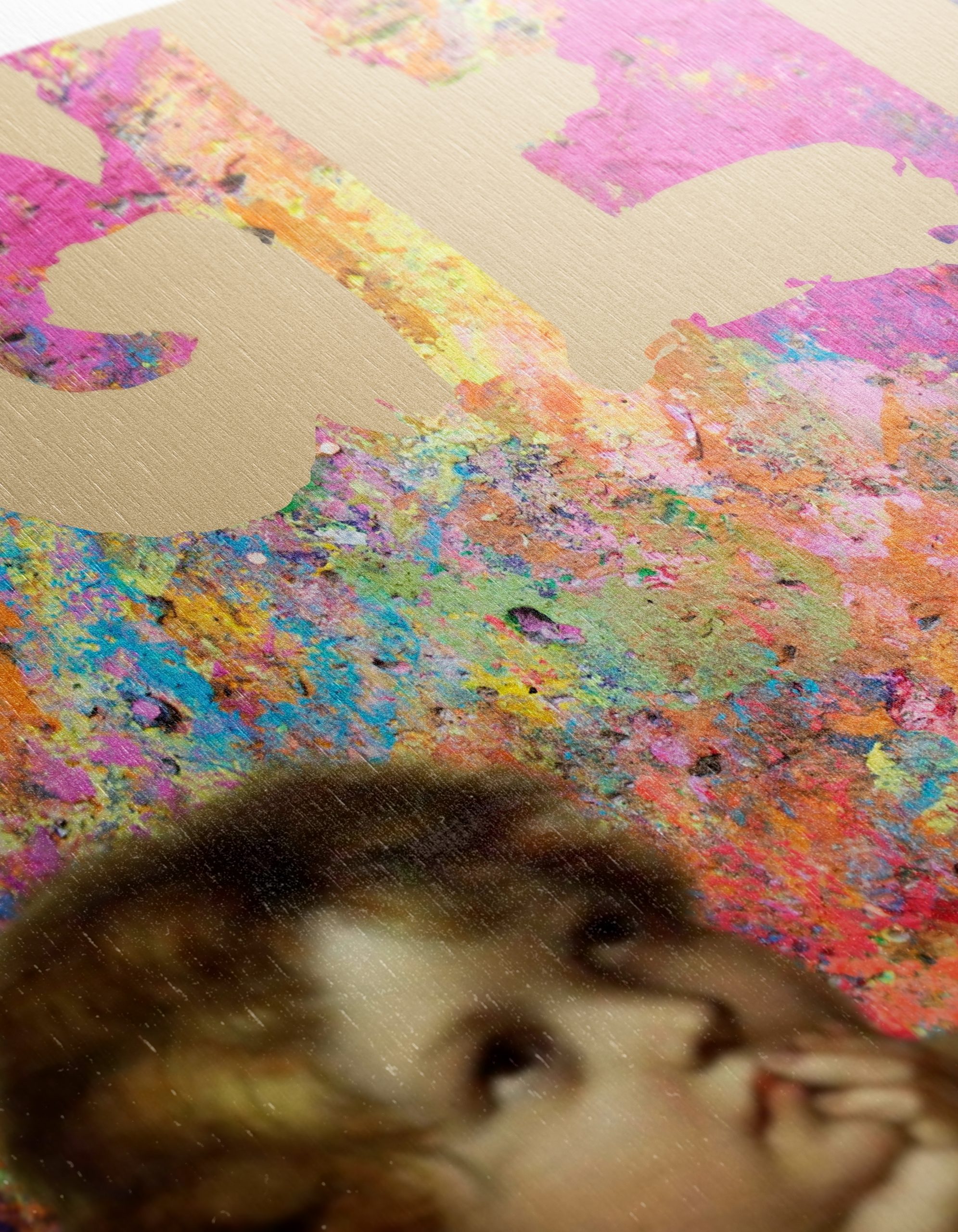 Cherubic Angels on Vibrant Abstract Background - Image 12