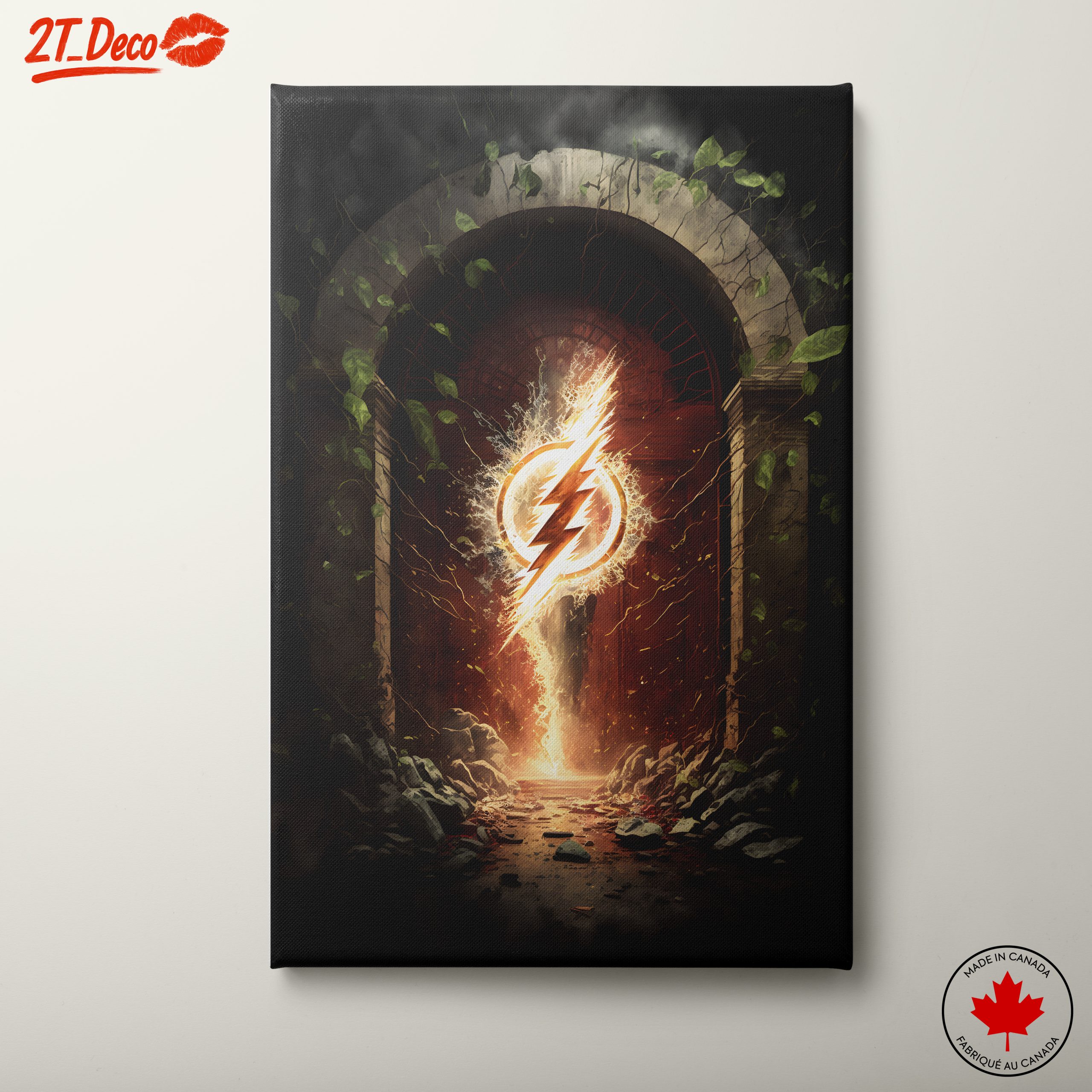 The Flash Logo Art in an Epic Setting