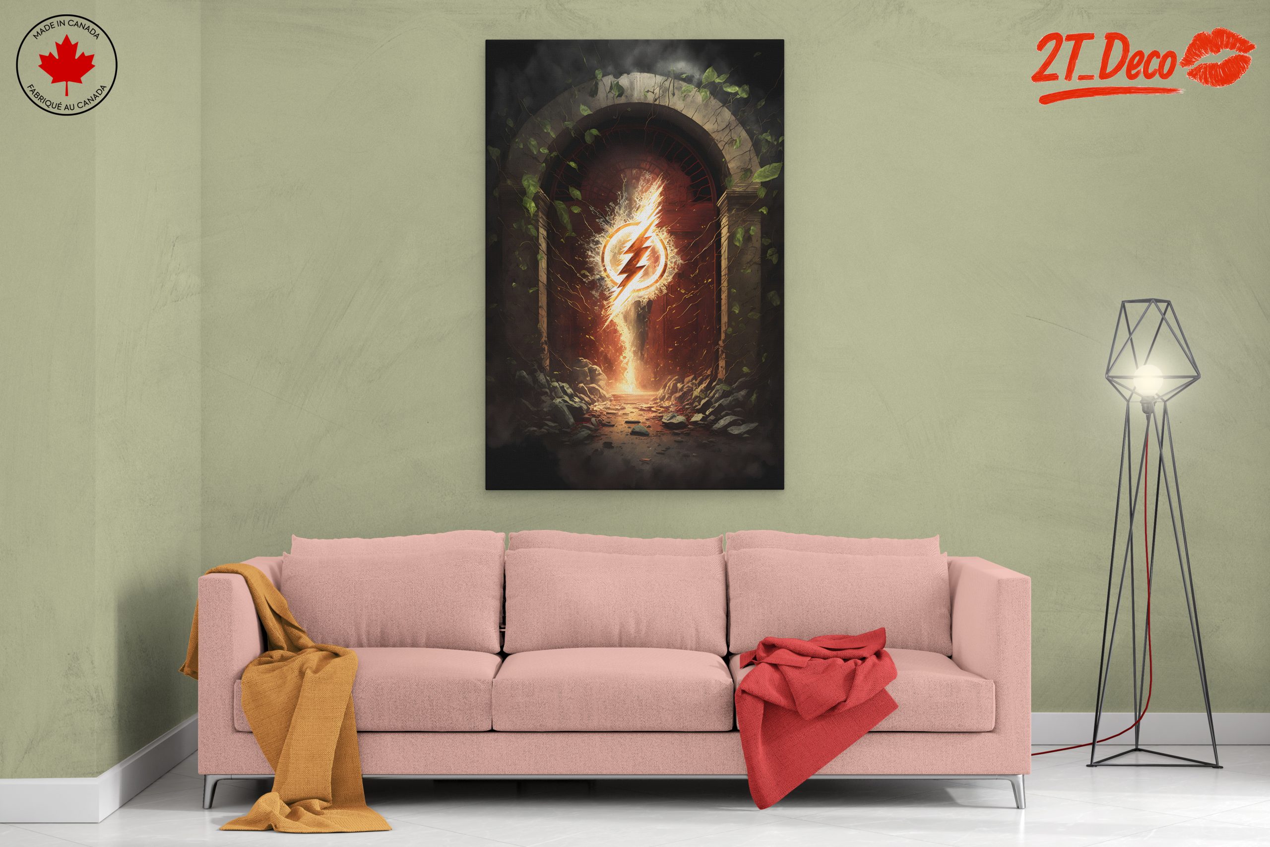 The Flash Logo Art in an Epic Setting - Image 2
