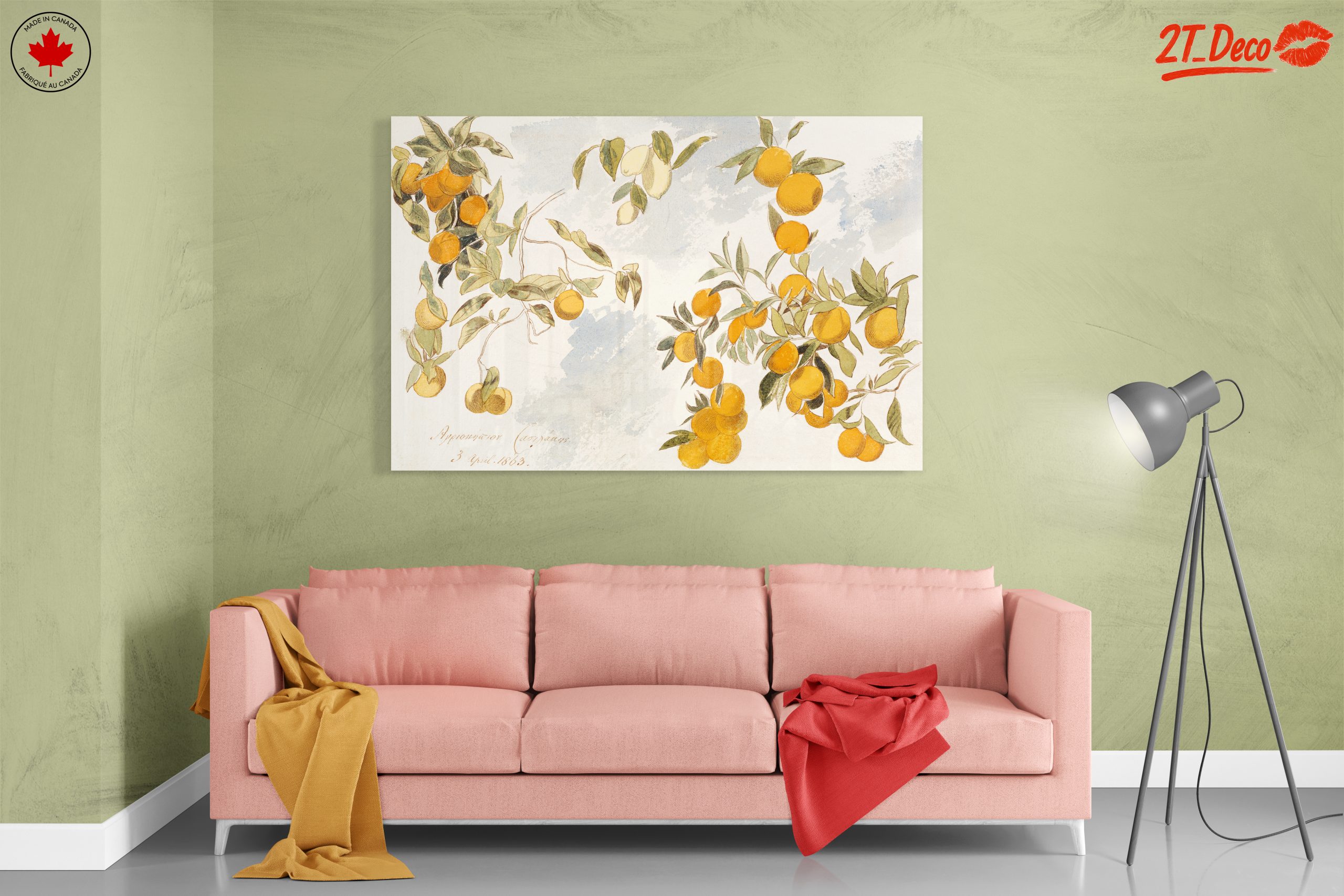 Oranges and Leaves Botanical Art 2 - Image 7