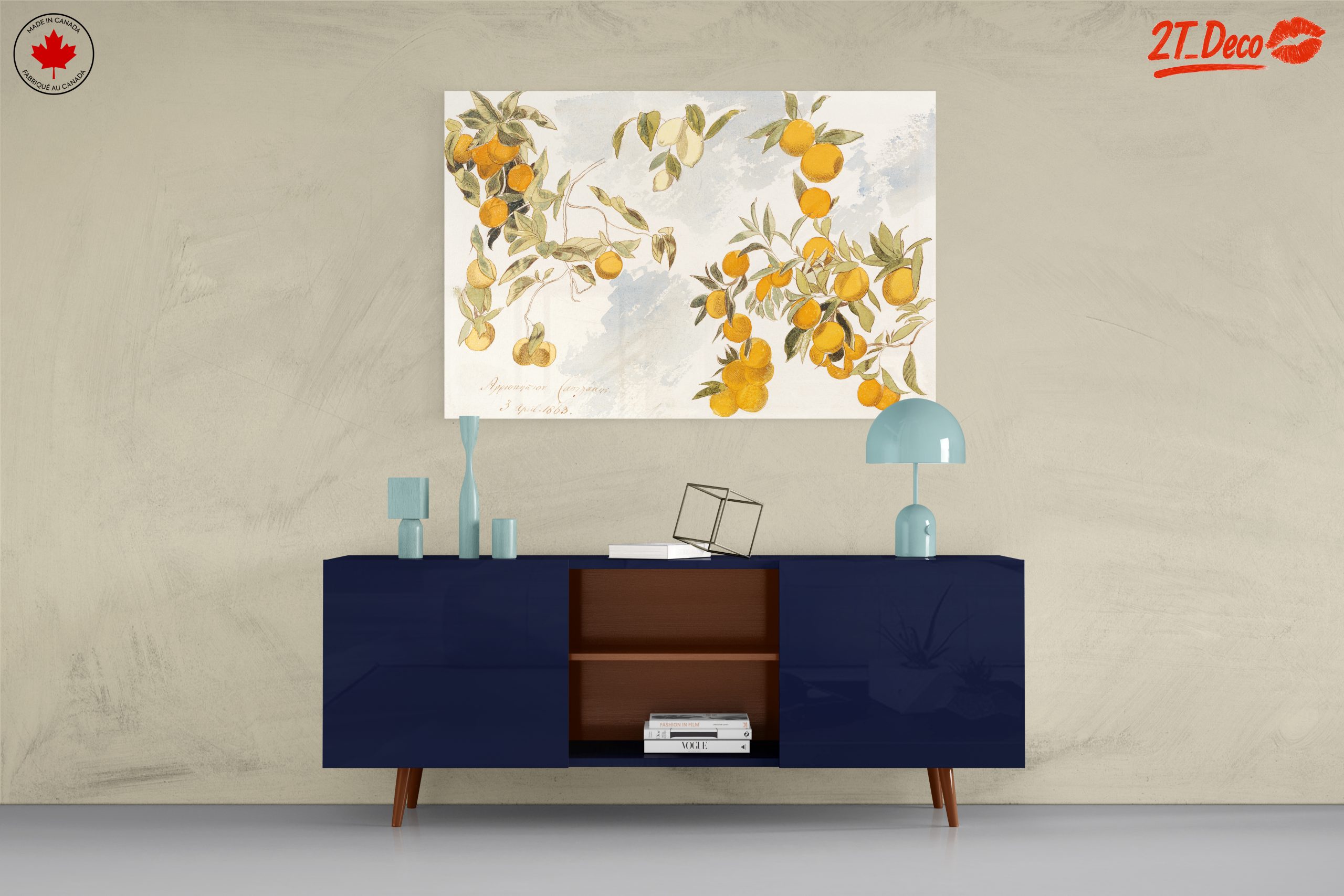 Oranges and Leaves Botanical Art 2 - Image 8