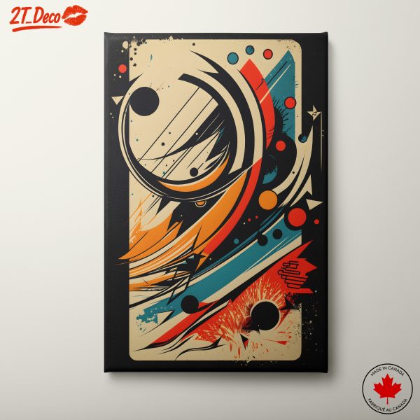 Vibrant Dynamic Abstract Composition