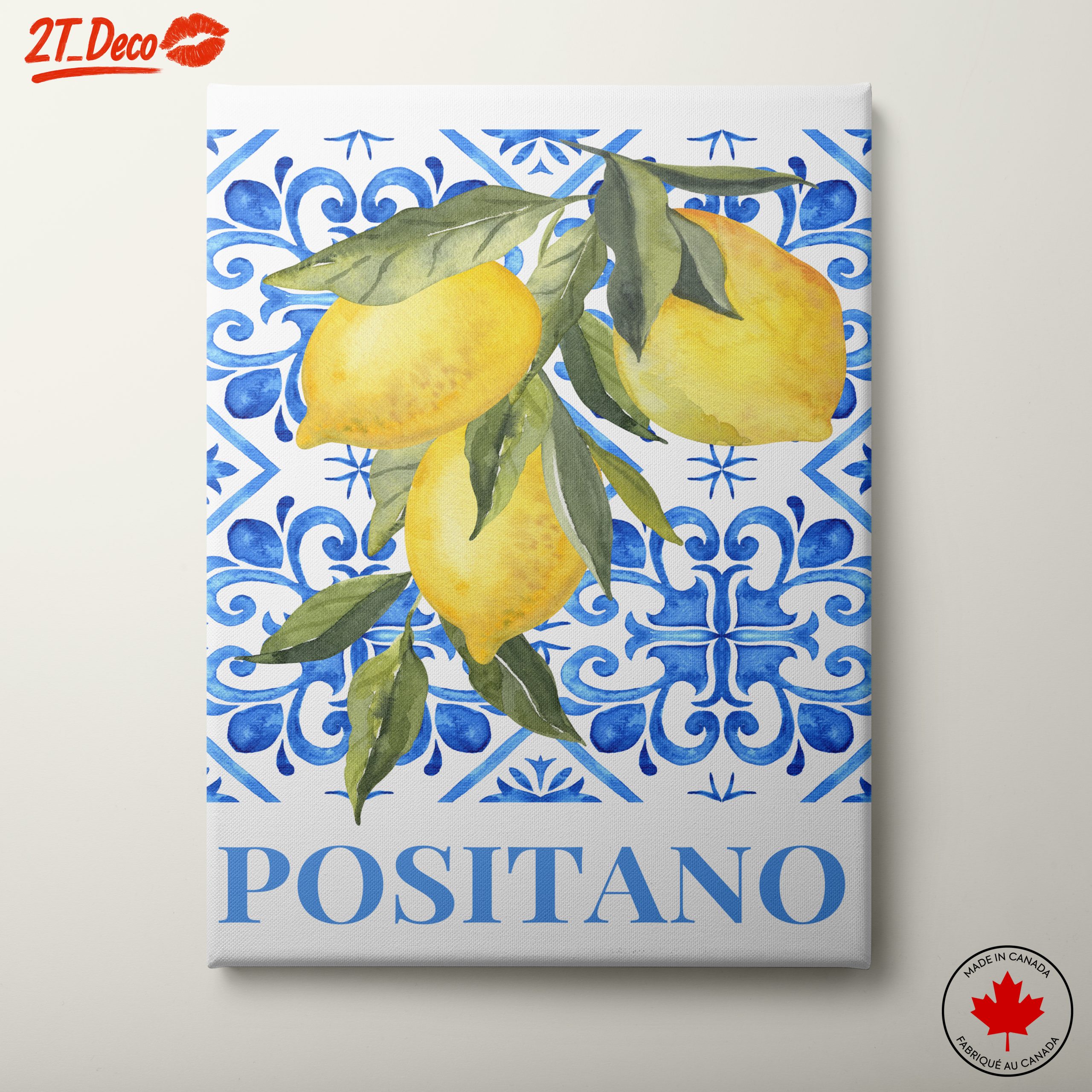 Vibrant Lemon Artwork from Positano