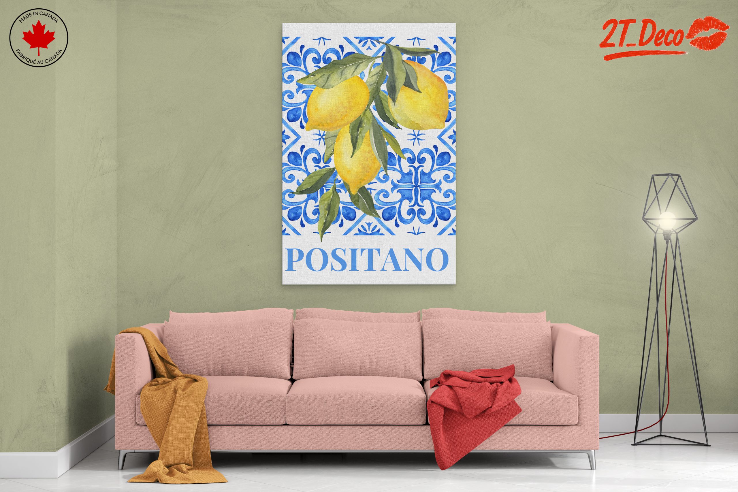 Vibrant Lemon Artwork from Positano - Image 2