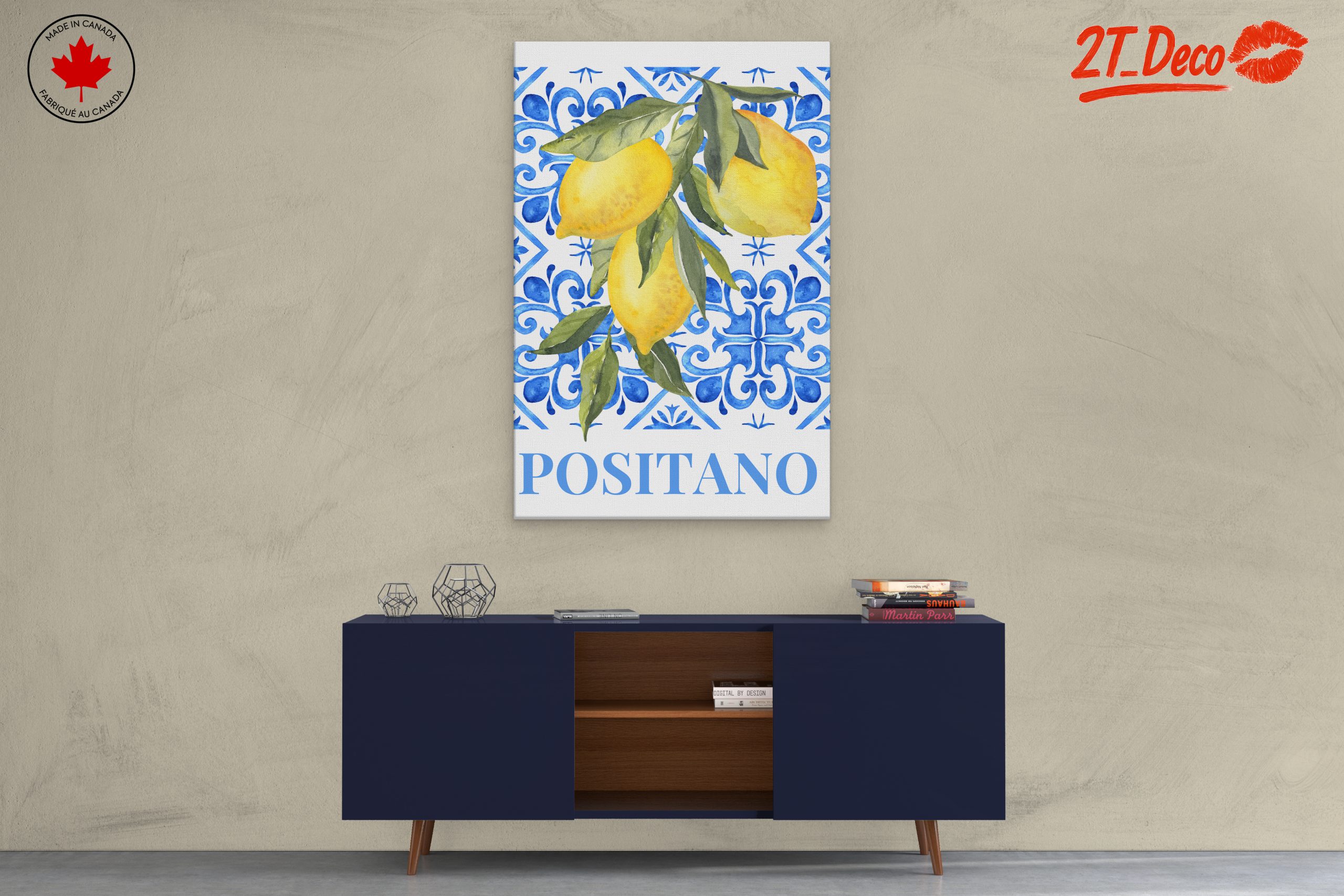 Vibrant Lemon Artwork from Positano - Image 3