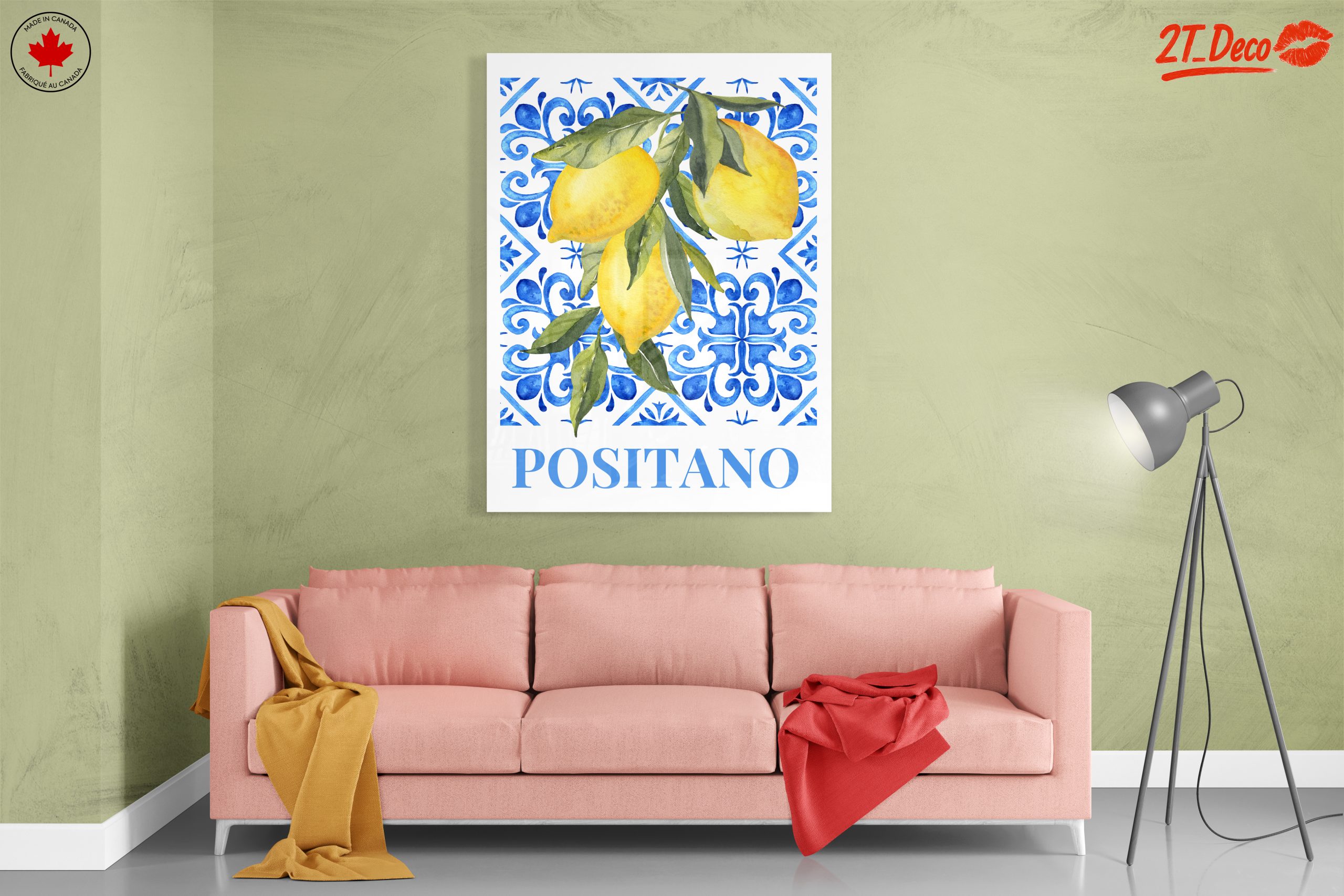 Vibrant Lemon Artwork from Positano - Image 7
