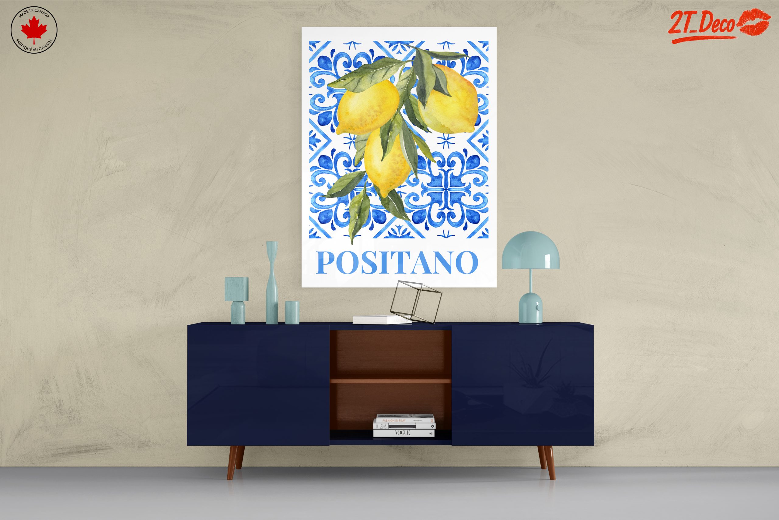 Vibrant Lemon Artwork from Positano - Image 8