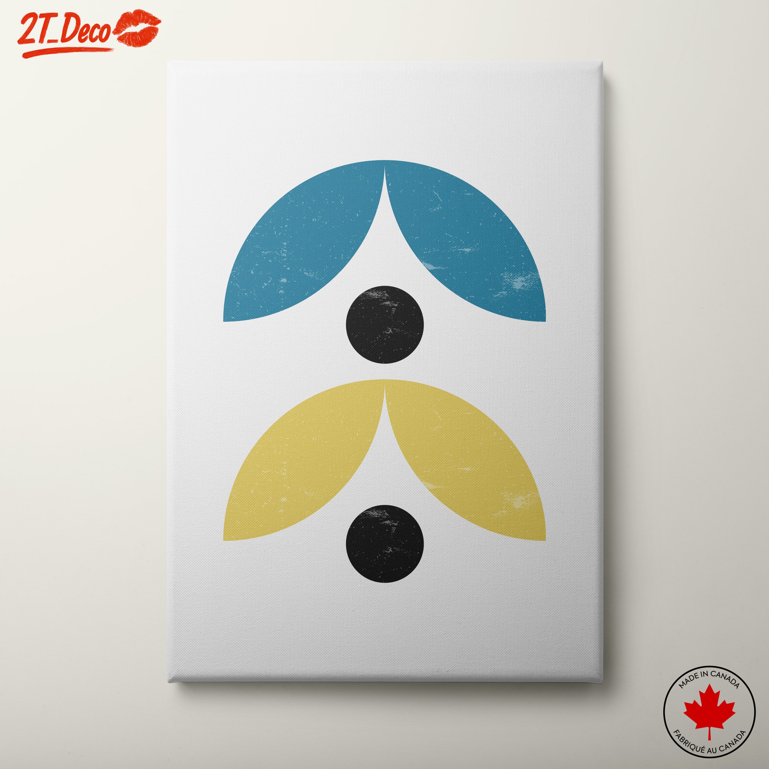 Geometric Abstract Art with Bold Shapes 4