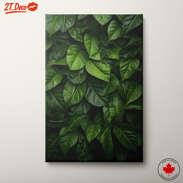 Lush Green Leaves Wall Art