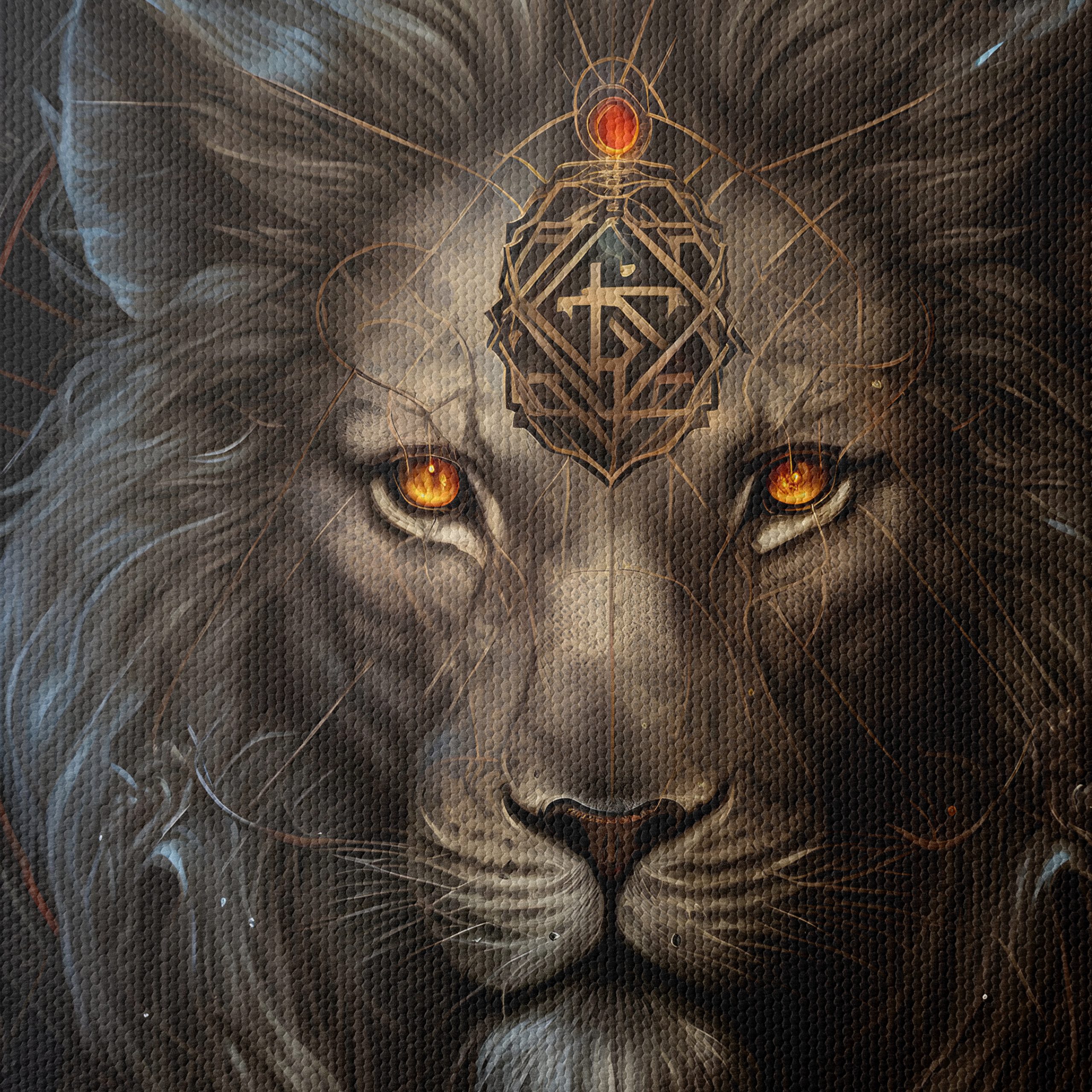 Majestic Lion Art with Intricate Details - Image 4