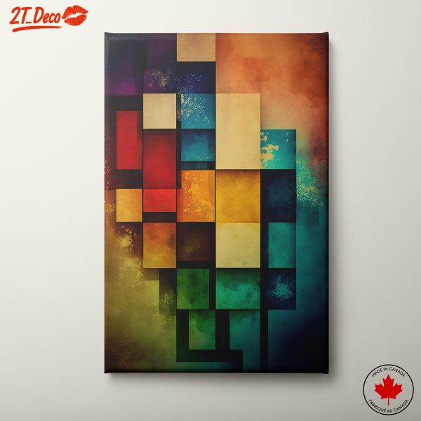 Vibrant Colorful Abstract Composition Art 2