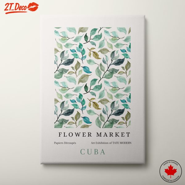 Flower Market Leaf Pattern Art