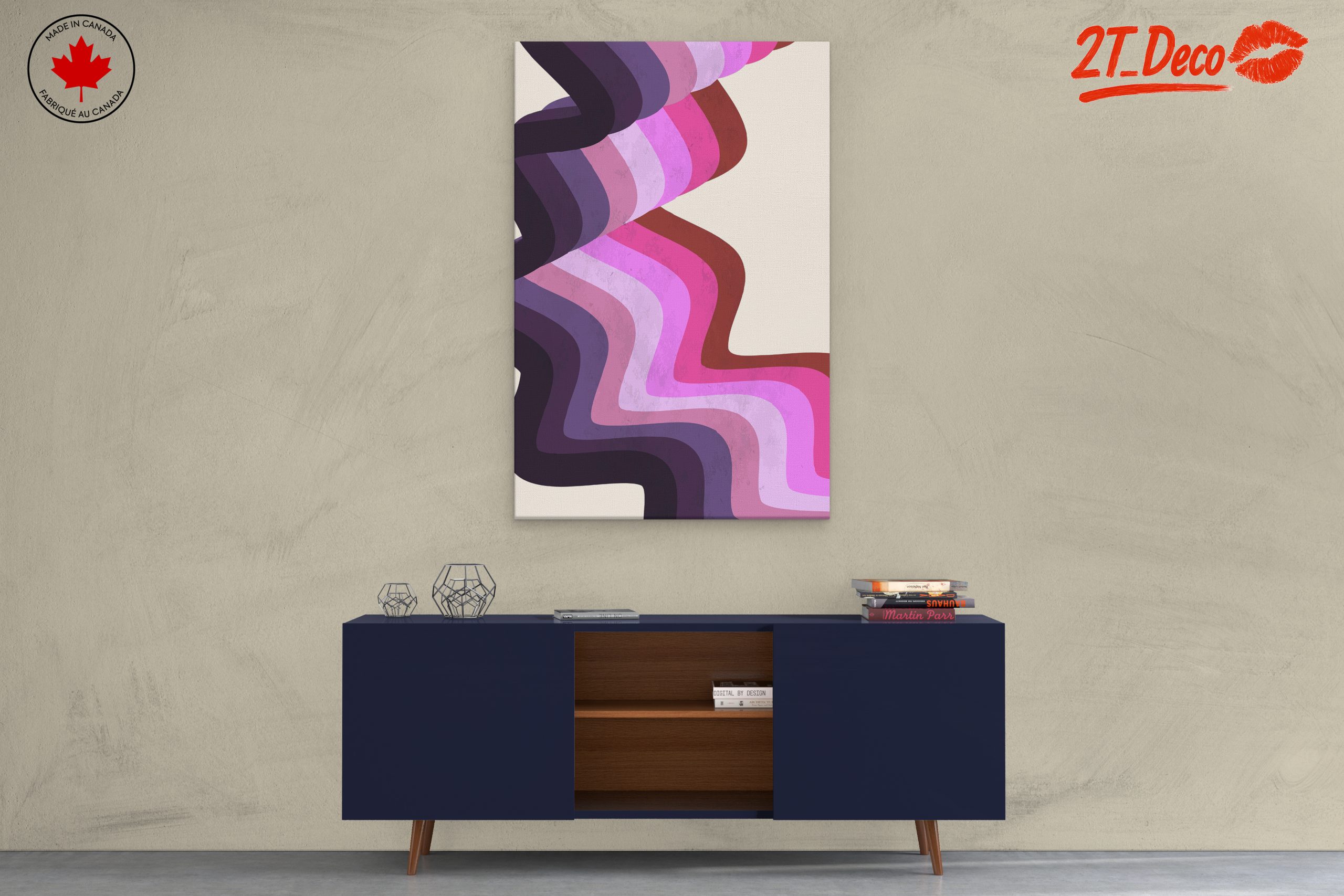 Colorful Abstract Interior Design Wall Art - Image 3