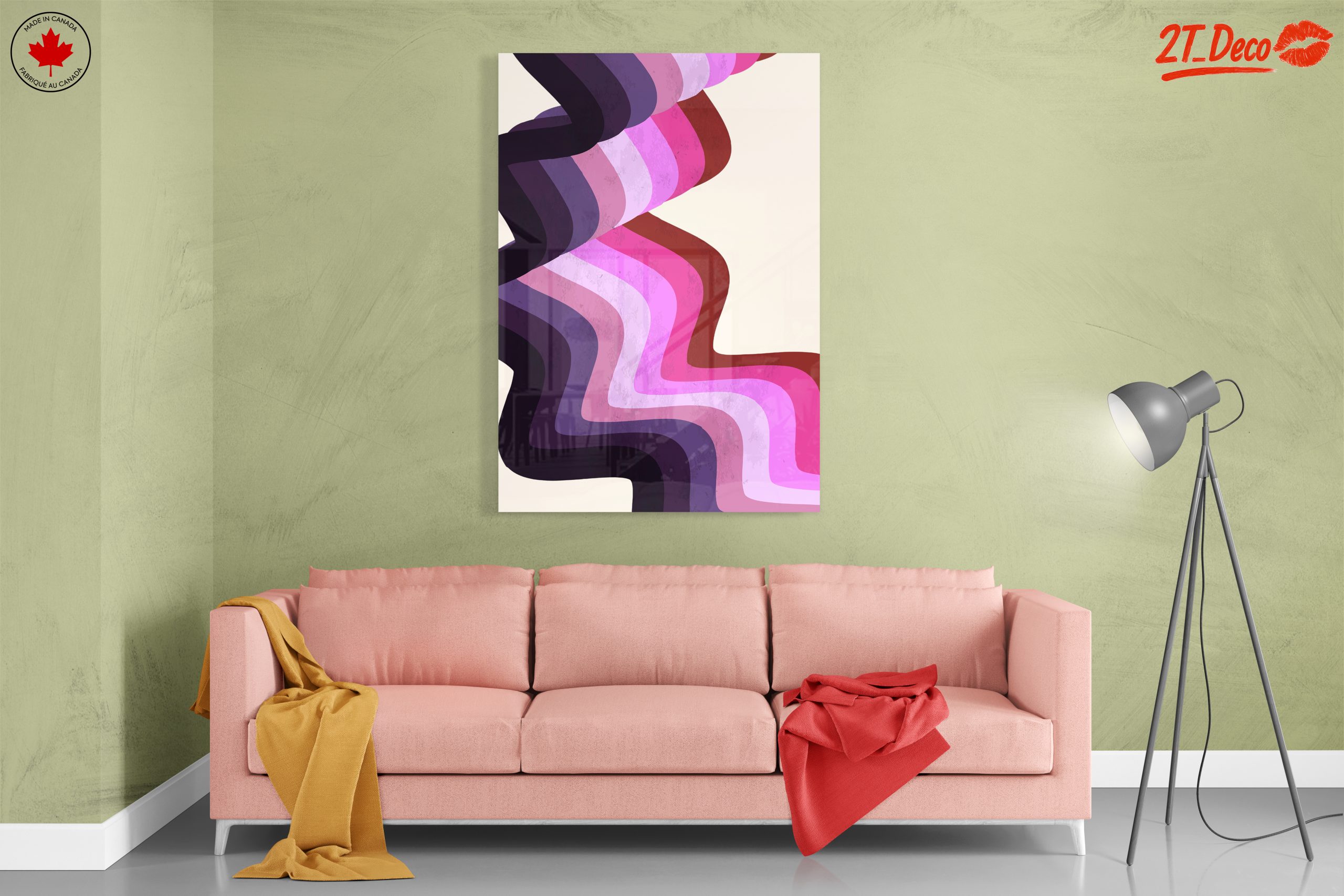 Colorful Abstract Interior Design Wall Art - Image 7