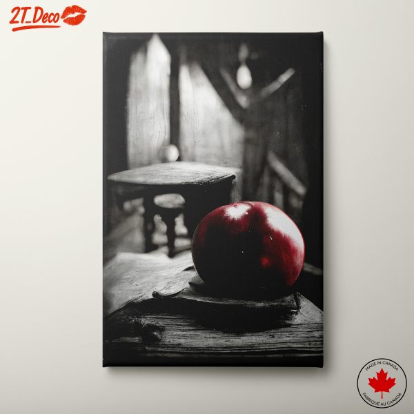 Abstract Representation of a Red Apple