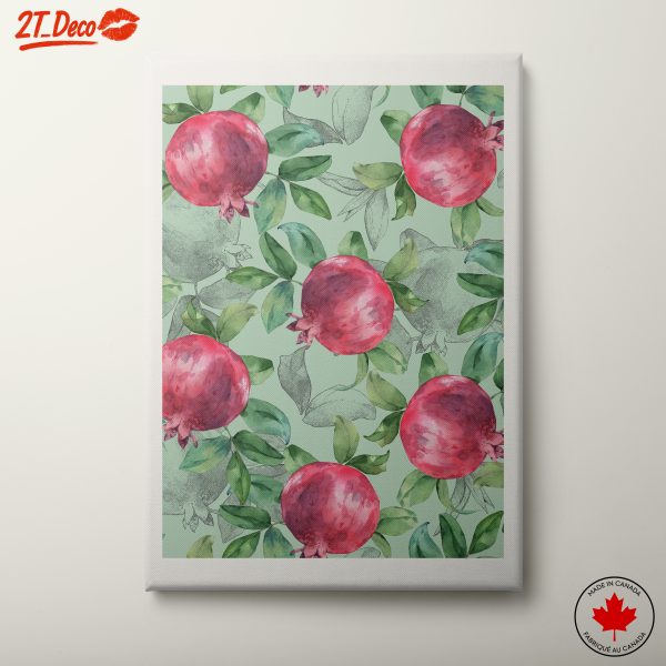 Vibrant Pomegranate Botanical Art 2