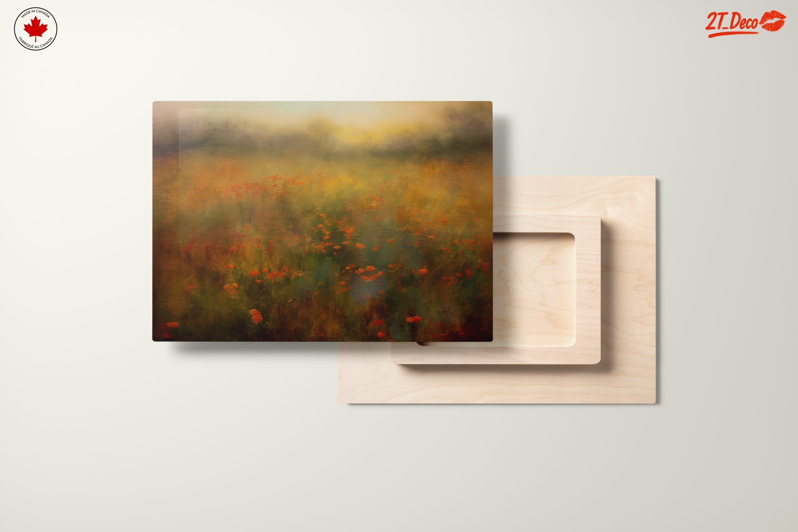 Vibrant Abstract Landscape with Flowers - Image 11