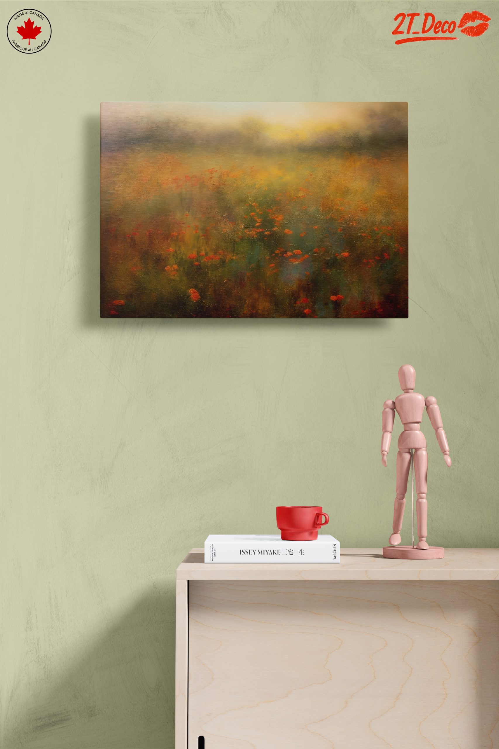 Vibrant Abstract Landscape with Flowers - Image 14