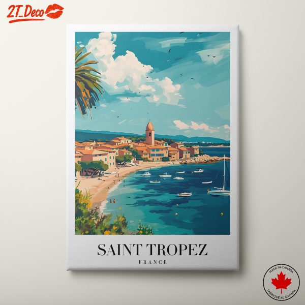Vibrant Coastal View of Saint Tropez