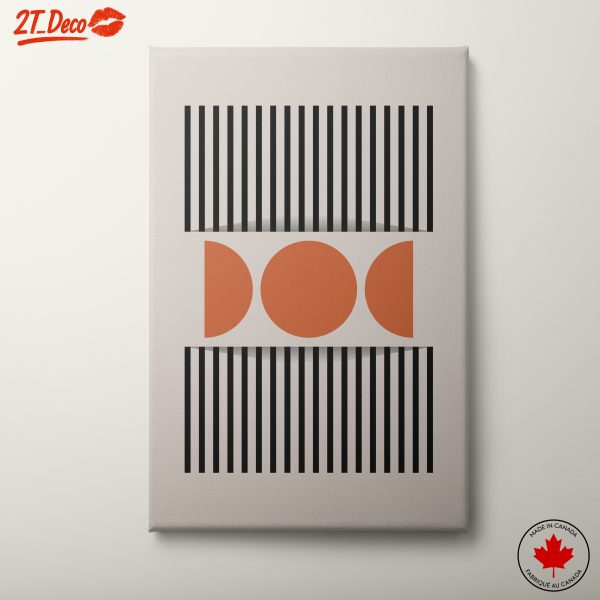 Bold Geometric Composition in Earthy Tones