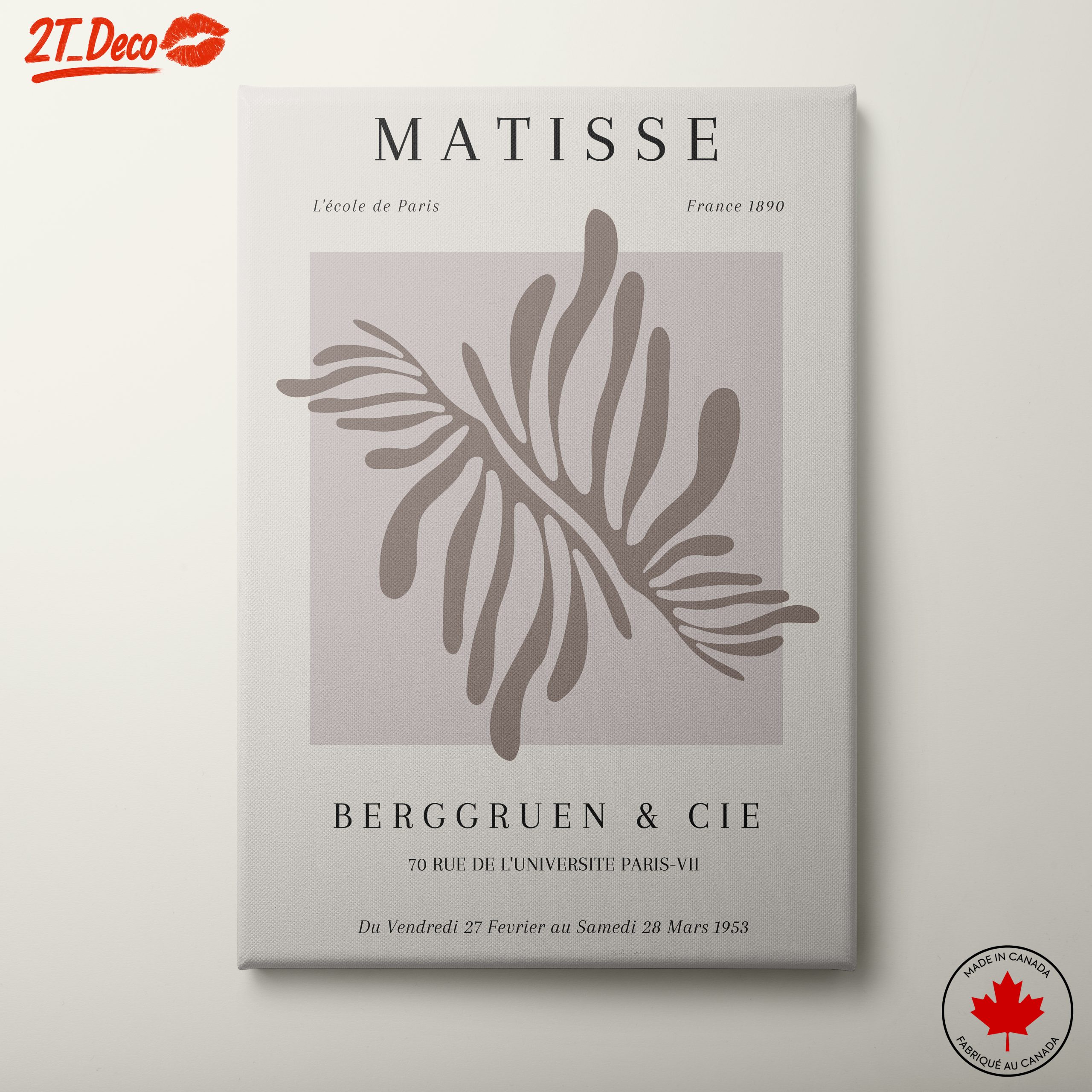 Elegant Botanical Leaf Art Featuring Henredon Inspiration