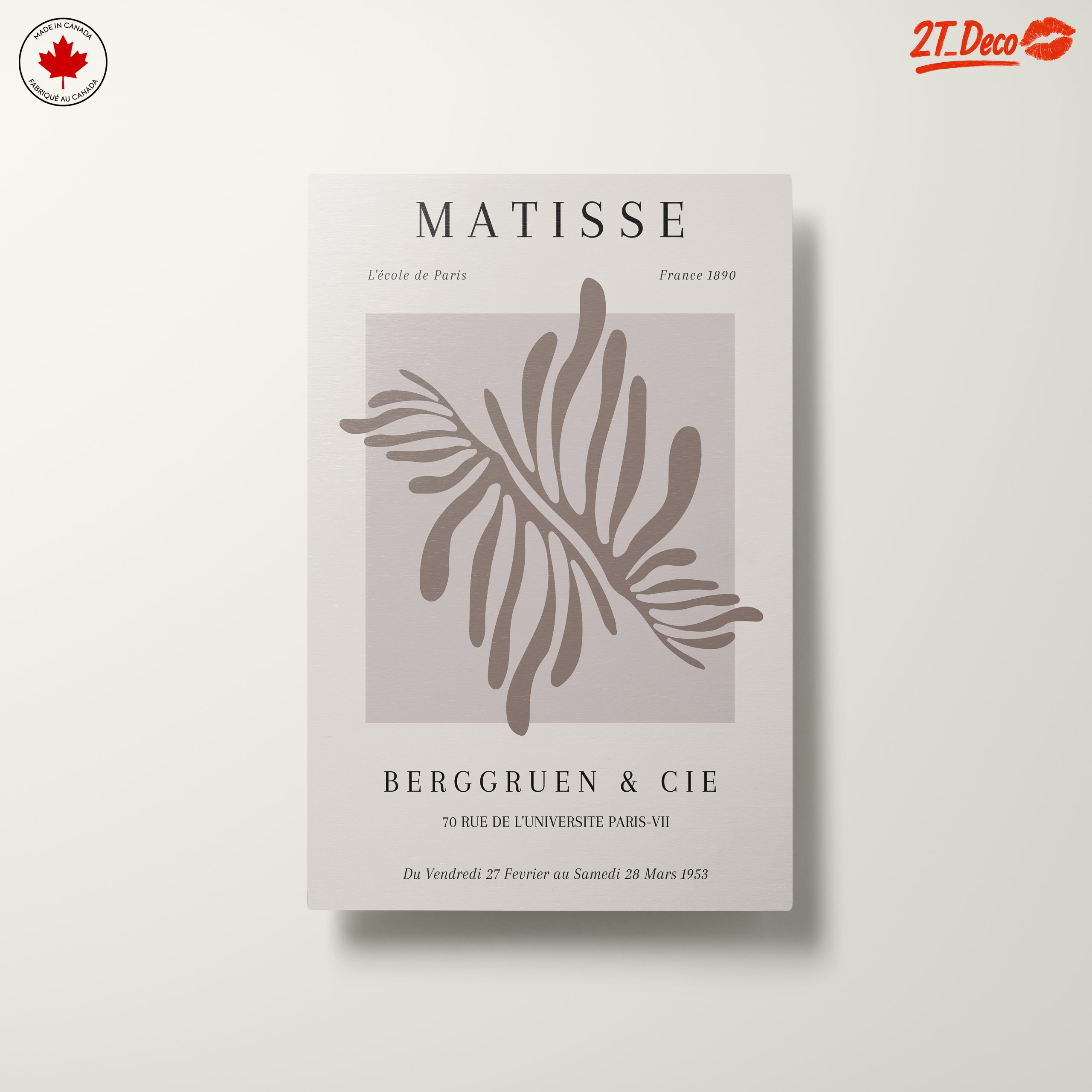 Elegant Botanical Leaf Art Featuring Henredon Inspiration - Image 10