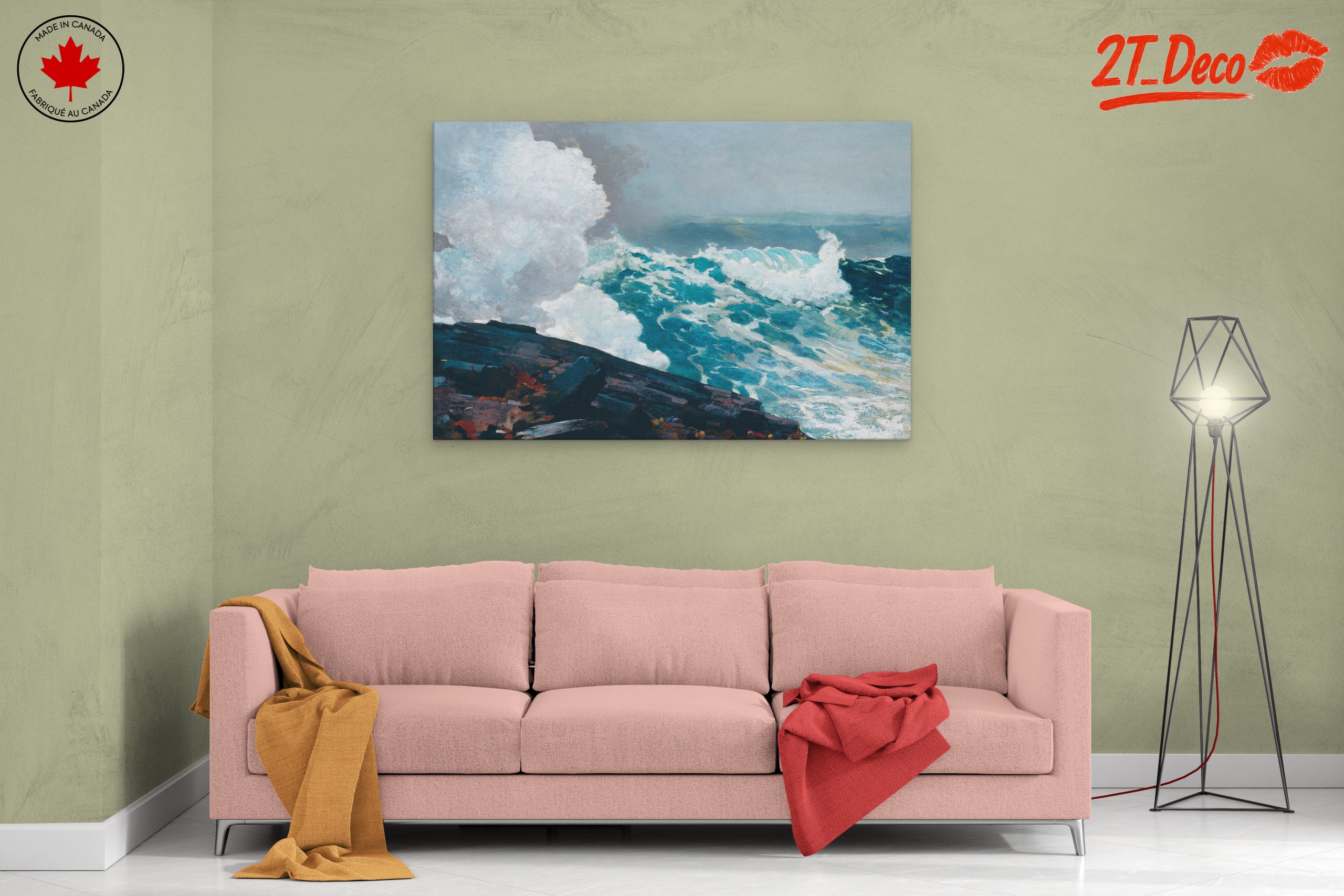 Dynamic Abstract Ocean Wave Art - Image 2