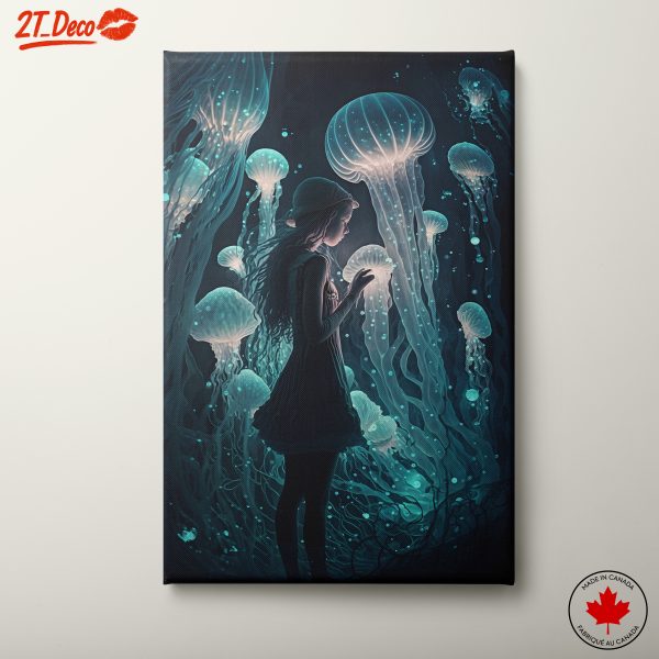 Enchanted Underwater Scene with Jellyfish