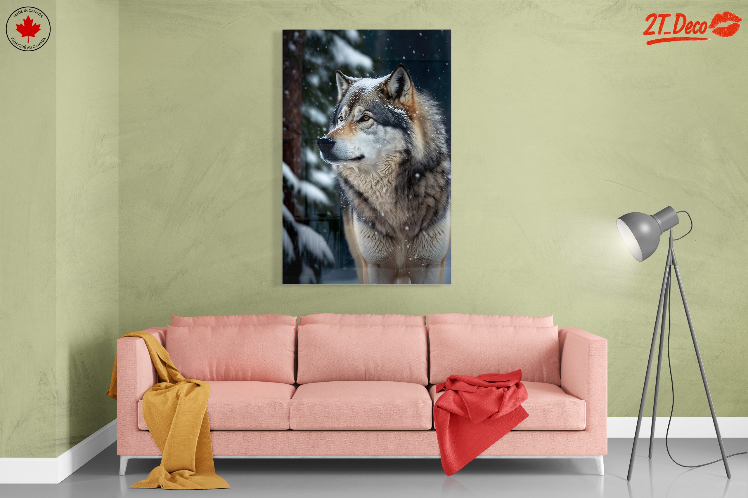 Majestic Wolf in Snowy Forest - Image 7