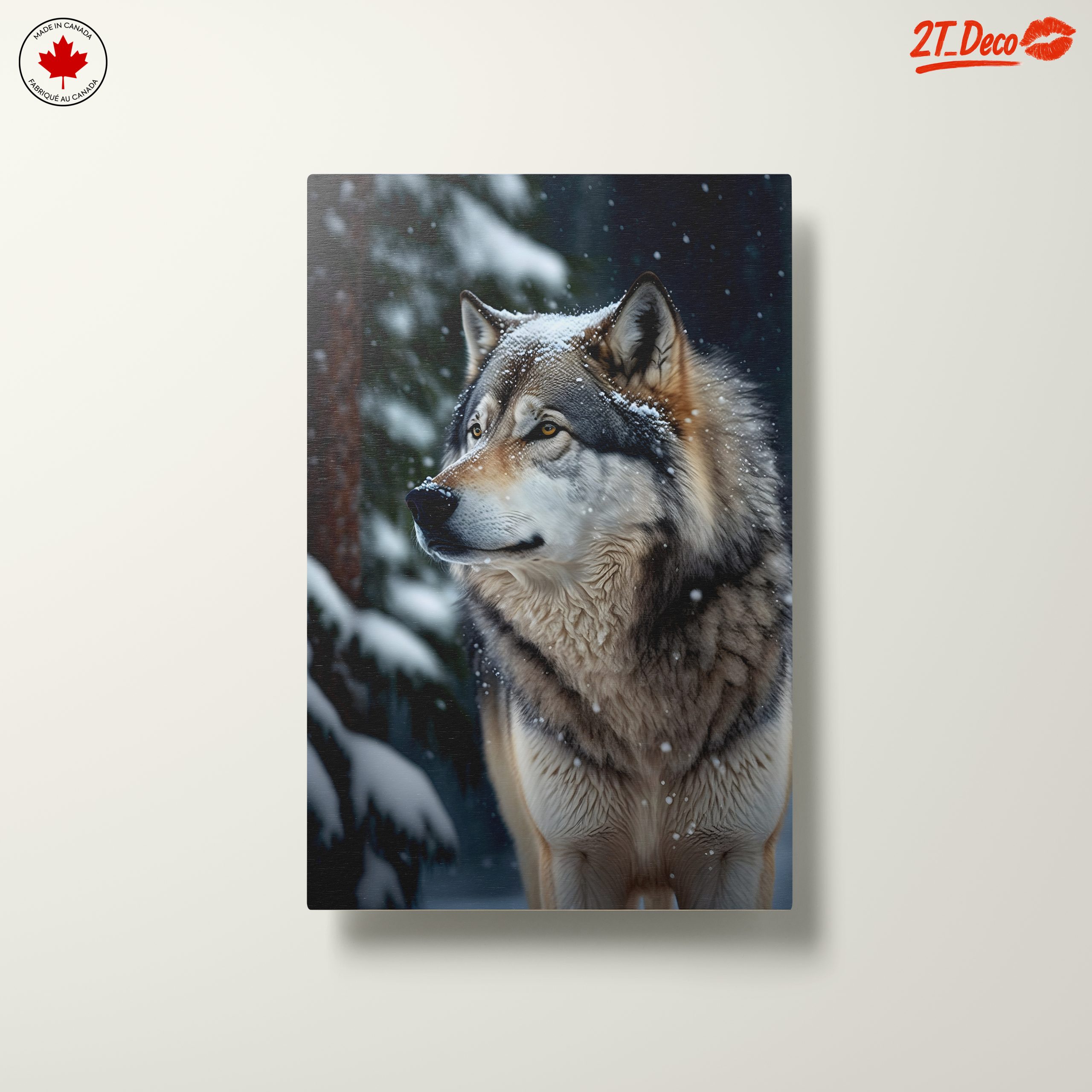 Majestic Wolf in Snowy Forest - Image 10