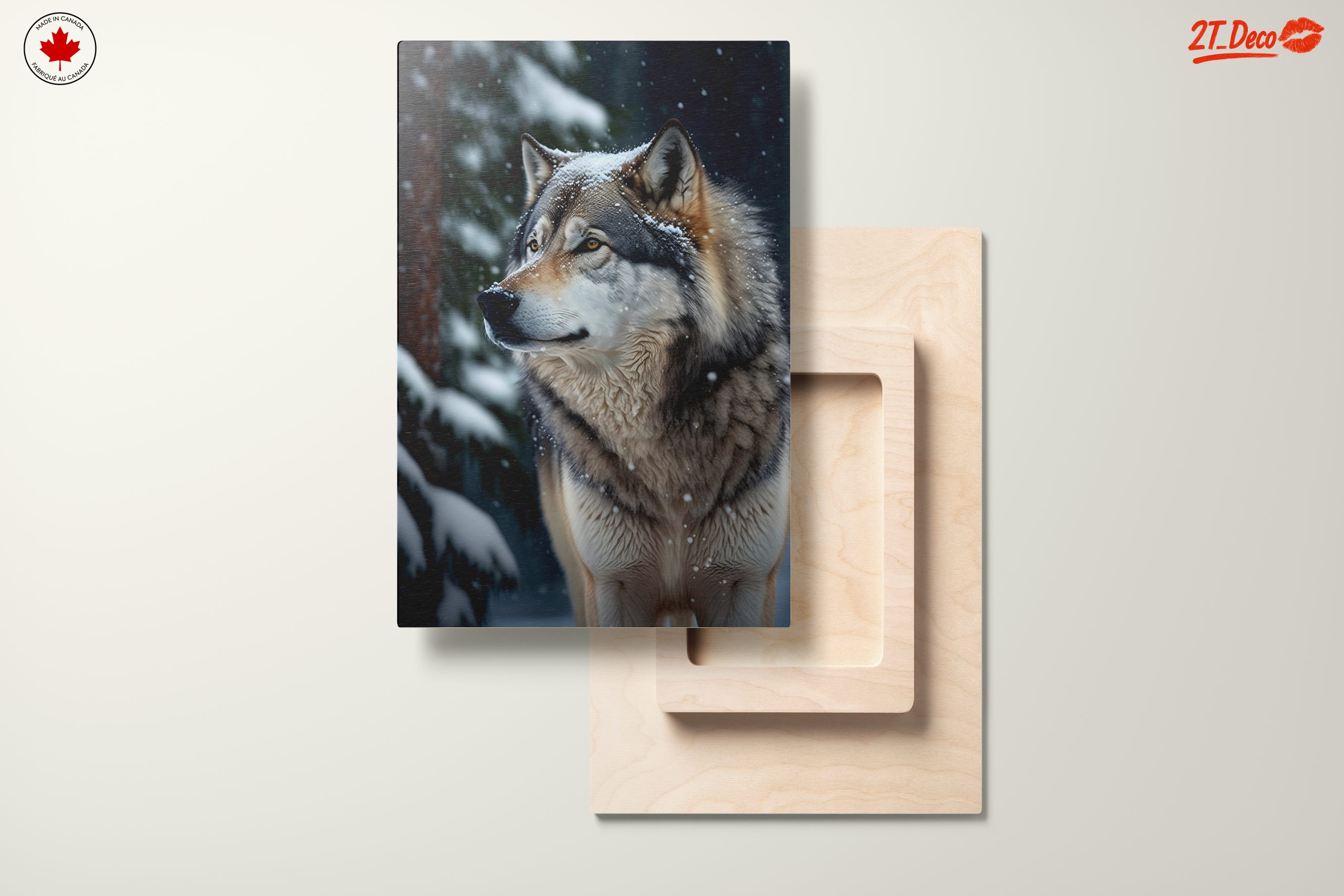 Majestic Wolf in Snowy Forest - Image 11