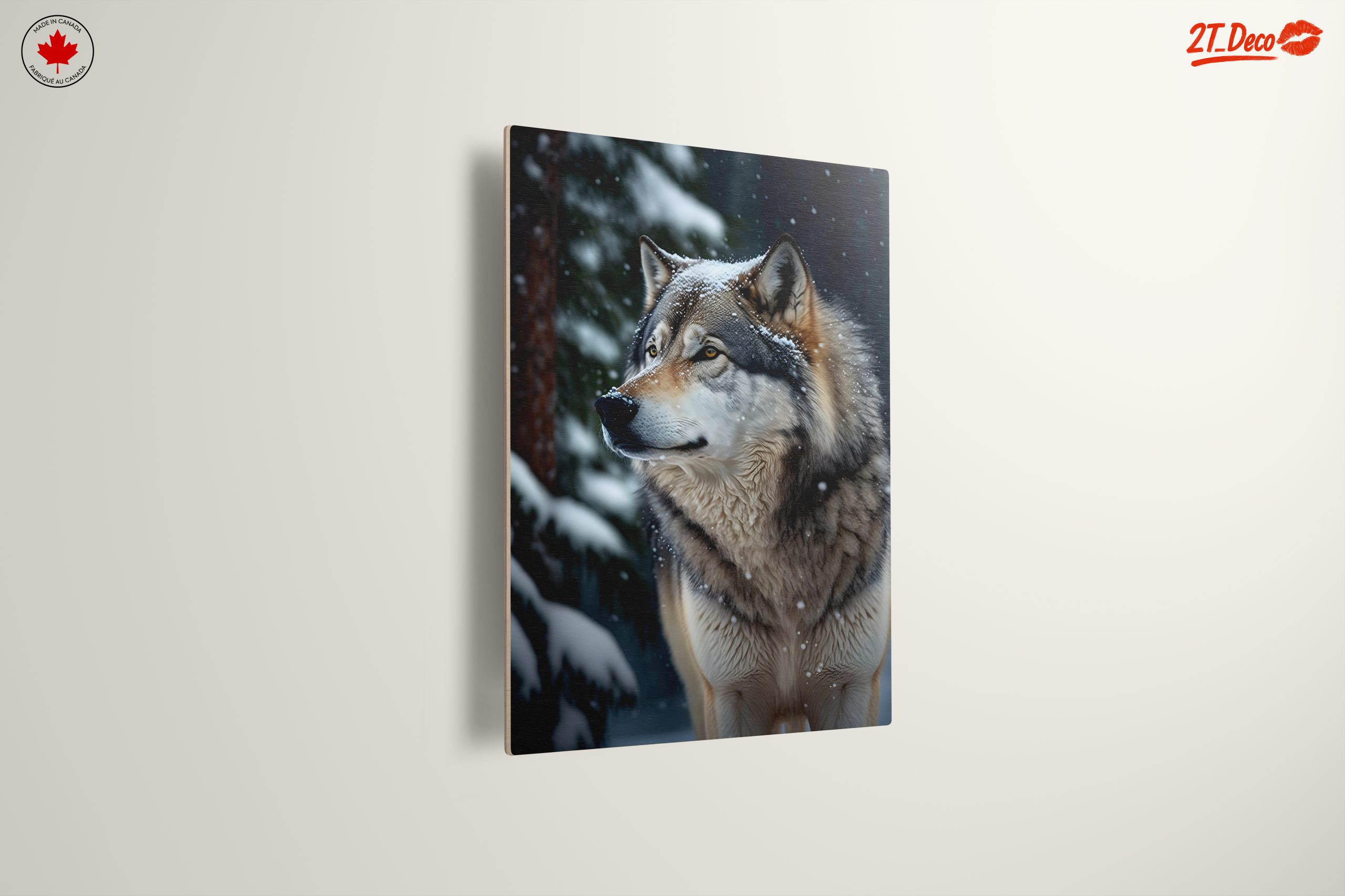 Majestic Wolf in Snowy Forest - Image 13