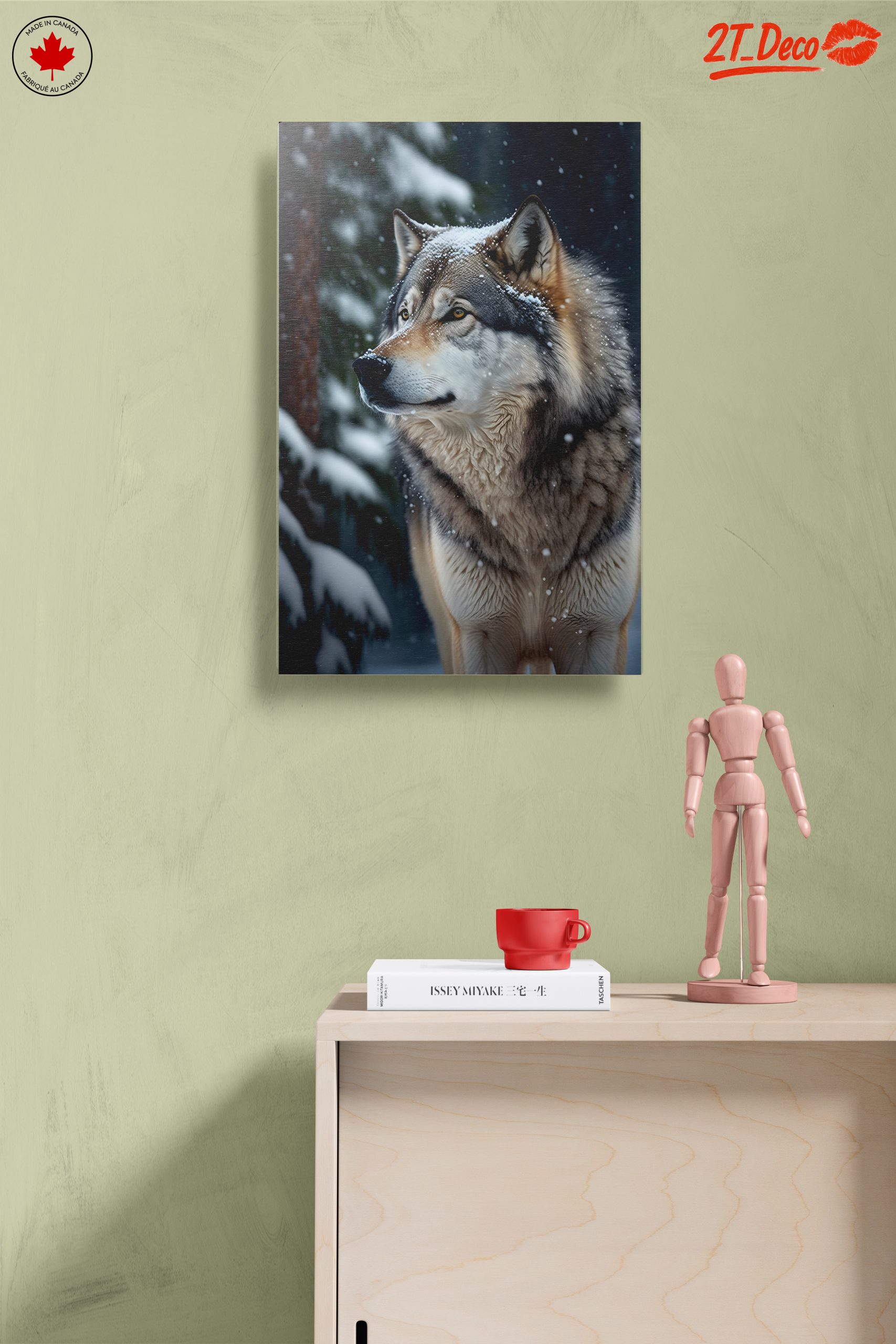 Majestic Wolf in Snowy Forest - Image 14