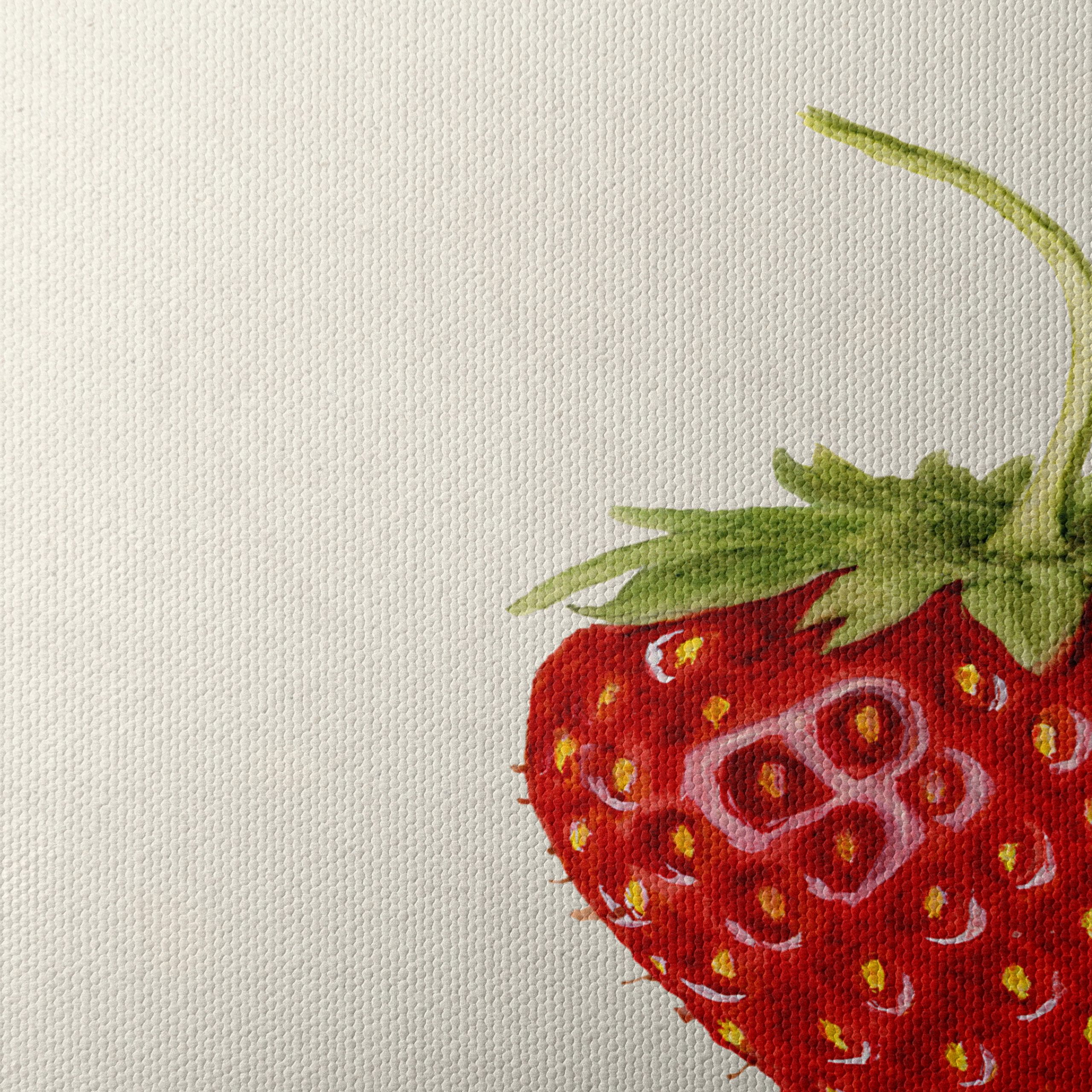 Strawberry Abstract Food Art Piece - Image 4